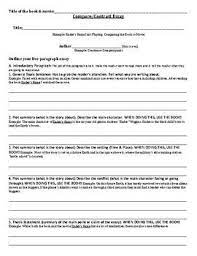 5 Paragraph Compare Contrast Book Vs Movie Essay Outline Essay Outline Books Vs Movies Book Outline