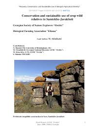 Check spelling or type a new query. Pdf Conservation And Sustainable Use Of Crop Wild Relatives In Samtskhe Javakheti Maia Akhalkatsi Academia Edu