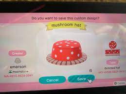 Mushroom Hat Mushroom Hat Stuffed Mushrooms Animal Crossing Qr