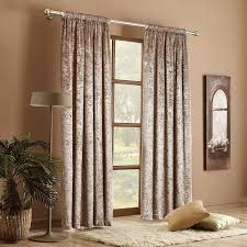 An icon with an upward arrow inside a circle. Curtains Crushed Velvet Thermal Insulated Room Darkening Pencil Pleat Curtains 2 Panels Window Curtains Panels Drapes 168 Cm Per Panel Width Available In 3 Drops Blush 66 X 90 168 X 228 Cm Amazon Co Uk Kitchen