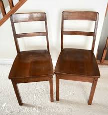 Kitchen dining room chairs set of 2 with soft cushion, modern pu leather side chairs with sturdy metal frame for living room bedroom, vinyl sandalo. Using Milk Paint On Free Dining Room Chairs Recreated Designs