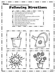 Following Directions Practice Activities Following Directions Preschool Worksheets Teacher Help