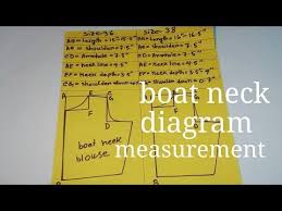 36 42 Size Boat Neck Blouse Measurement Chart How To Take