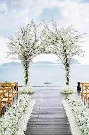 42 White Wedding Decoration Ideas Wedding Forward Beach Wedding Decorations Beach Wedding Aisles White Wedding Decorations