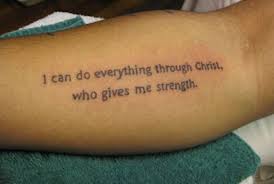 Tattoo I Can Do All Things Through Christ Who Gives Me Strength Bible Verse Tattoos Verse Tattoos Faith Quote Tattoos