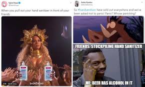 Search, discover and share your favorite bier meme gifs. Social Media Users Share Hilarious Memes Poking Fun At How Rare And Vital Hand Sanitizer Has Become Daily Mail Online