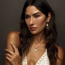 Gold Rainbow Moonstone Earrings—OLIVIA