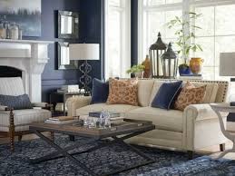 Moody Monday Transitional Blues And Grays Living Room Orange Blue Living Room Blue And Cream Living Room
