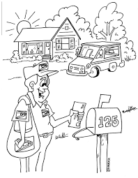 Post Office Coloring Pages For Kids Coloring Pages Coloring Books Coloring Pages For Kids