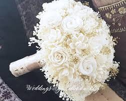 Ivory Champagne Sola Bouquet Ivory Gold Sola Wedding Flowers Etsy Ivory Bridal Bouquet Unique Wedding Flowers Alternative Bouquet
