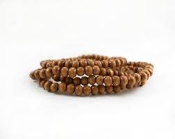 Wood Bead Bracelet 4mm Dark Wooden Bead Bracelet Small Wooden Beads Hand Strung Wood Beads Mens Or Womens Wood Bra Wooden Beads Beaded Bracelets Wood Beads