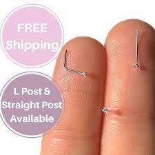 1mm Tiny Diamond Nose Stud Small Nose Stud Sterling Silver Etsy Nose Jewelry Tiny Nose Studs Diamond Nose Stud