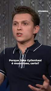 Tom Holland ficou arrasado depois de tentar acompanhar Jake Gyllenhaal na  academia. Ele não era páreo para ele. 😅 " | Ícones | Facebook