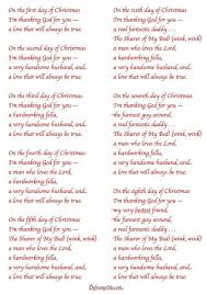 Defrump Me The 12 Days Of Christmas Love Notes For Your Spouse Christmas Love 12 Days Of Christmas Christmas Humor