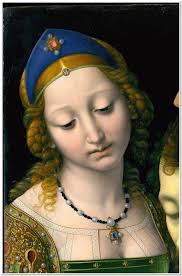 Andrea Solario Salome With The Head Of Saint John The Baptist Pin On The Easel Of Enchantment