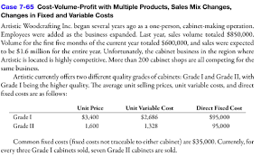 Each adpack of $2 will earn you $2.50 our main goal is to make our customers satisfied! Solved Case 7 65 Cost Volume Profit With Multiple Product Chegg Com