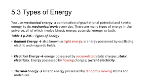 Sound energy is energy made by vibrations. 5 3 Types Of Energy You Use Mechanical Energy A Combination Of Gravitational Potential And Kinetic Energy To Do Mechanical Work Every Day There Are Ppt Download
