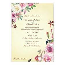 Vintage Rose Bouquet Elegant Floral Wedding Invitation Zazzle Com Floral Wedding Invitations Wedding Card Diy Vintage Rose Bouquet