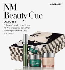 october beauty cue in magazine at neiman marcus