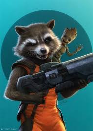 Guardianes de la galaxia rocket. Guardianes De La Galaxia Baby Groot Rocket Raccoon Groot