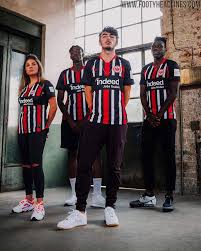 Eintracht Frankfurt 19 20 Home Away Kits Revealed Footy Headlines In 2020 Soccer Tshirts Home And Away Football Shirts