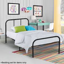 4.3 out of 5 stars with 25 ratings. Twin Size Metal Bed Frame 6 Legs Platform Mattress Foundation W Headboard Black Beds Bed Frames Home Garden