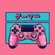 The Cute Pink Controller Design Gamer Girl Gamers Anime Cute Games