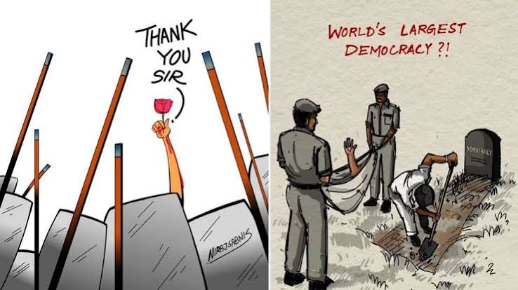 Artists are documenting the CJP protest, one cartoon at a time