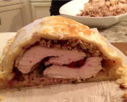 Skip the turkey this year and branch out into other fantastic roasts. Turkey Wellington Christmas Dinner Turkey Wellington Turkey Wellington Recipes Christmas Cooking