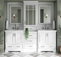 Stafford Undermount Bathroom Vanity with Quartz or Marble Top (Mirror  Included)