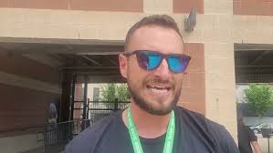 Northwest Indians coach Kevin Lower after their 51-29 Regional Championship  win over Canfield