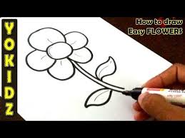 How to draw henna designs small drawings of flowers easy clipart. How To Draw Flowers For Kids Draw A Flowers Draw Flower Easy Step By Step Drawing Laura Blog Easy Flower Drawings Flower Drawing Simple Flower Drawing