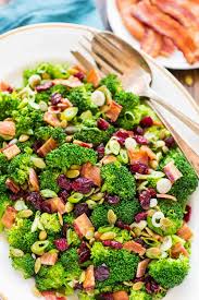 Broccoli Cranberry Salad With Bacon Cranberry Salad Recipes Healthy Salad Recipes Broccoli Salad With Cranberries