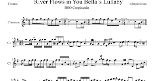 How To Play River Flows In You On Piano For Beginners Easy Clarient River Flows In You Tubescore Rivers Flows In You By Yiruma Clarinet Sheet Music Bella S River Flow In You Clarinet Music Clarinet