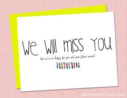 Instant Print We Will Miss You Card Cute Miss You Card Miss Friends Card Congrats On Your New Job Graduation Miss You Cards Cards For Friends Teacher Cards