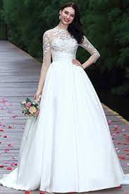 Finden sie ihr perfekte brautkleid bei uns. Bestellen Sie Hervorragendes Lang Armel Perlen Brautkleid Online Edressit