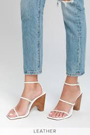 Jaggar Woven Wedge White High Heel Sandals Leather Sandals Lulus