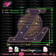 Download as svg vector, transparent png, eps or psd. Lllá…los Angeles Lakers Rhinestone Best Rhinestone Files Cricut Silhouette