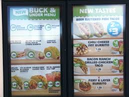 Coat fish in batter and deep fry until golden brown. Fast Food Source Del Taco Menu