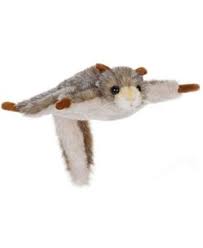 Hansa Flying Squirrel Plush Toy Gray Flying Squirrel Squirrel Plush Toy