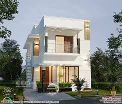 This plan is a double floored which makes out a distinctive and unique design. 1500 Square Feet 4 Bedroom 25 Lakhs Cost Home Duplex House Design House Front Design House Designs Exterior