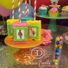 Happy Birthday Rice Krispie Treats Trolls Inspired Rice Crispy Treats Trolls Birthday Party Krispie Treats Rice Krispie Treats
