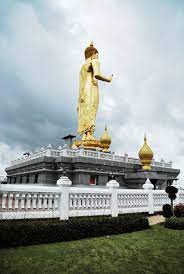 Hatyai Thailand Big City Of Songkhla Province Thailand Standing Buddha Statue Songkhla