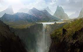 Hd Wallpaper Andree Wallin Artwork Concept Art Landscape Mountain Nature Wallpaper Flare