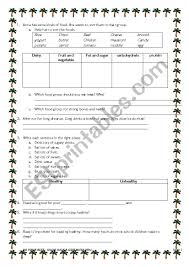 Health diet menu page 1 worksheet. Science Healthy And Unhealthy Food Esl Worksheet By Suharyati