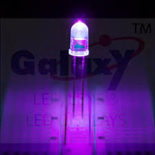 Ultraviolet Round 5mm Uv Led Rs 1 35 Piece Asian Electronic Id 7899311862