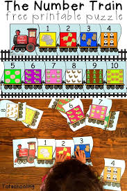 The Number Train Free Printable Puzzle Preschool Printable Trains Math Counting Transportation Preschool Activities Trains Preschool Numbers Preschool