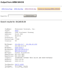 The Results Of A Whois Lookup On The Ip Address Of The Web Servers That Download Scientific Diagram