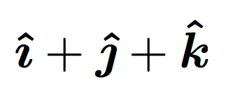 Issue With Displaying Unit Vectors Tex Latex Stack Exchange