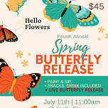 Fourth annual butterfly release.